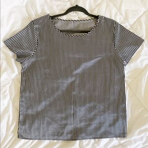 American Apparel striped fluid T